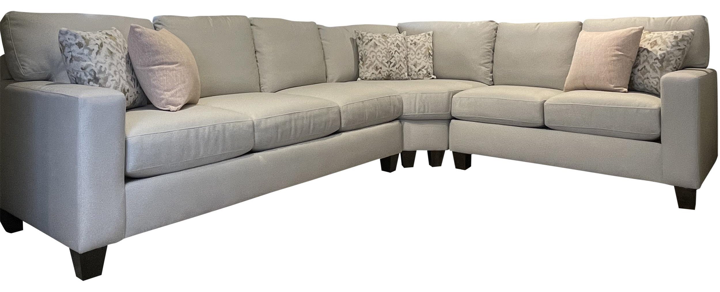 Bassett Tate 2962 63 34 41 1591 19 Tate 3pc Sectional With